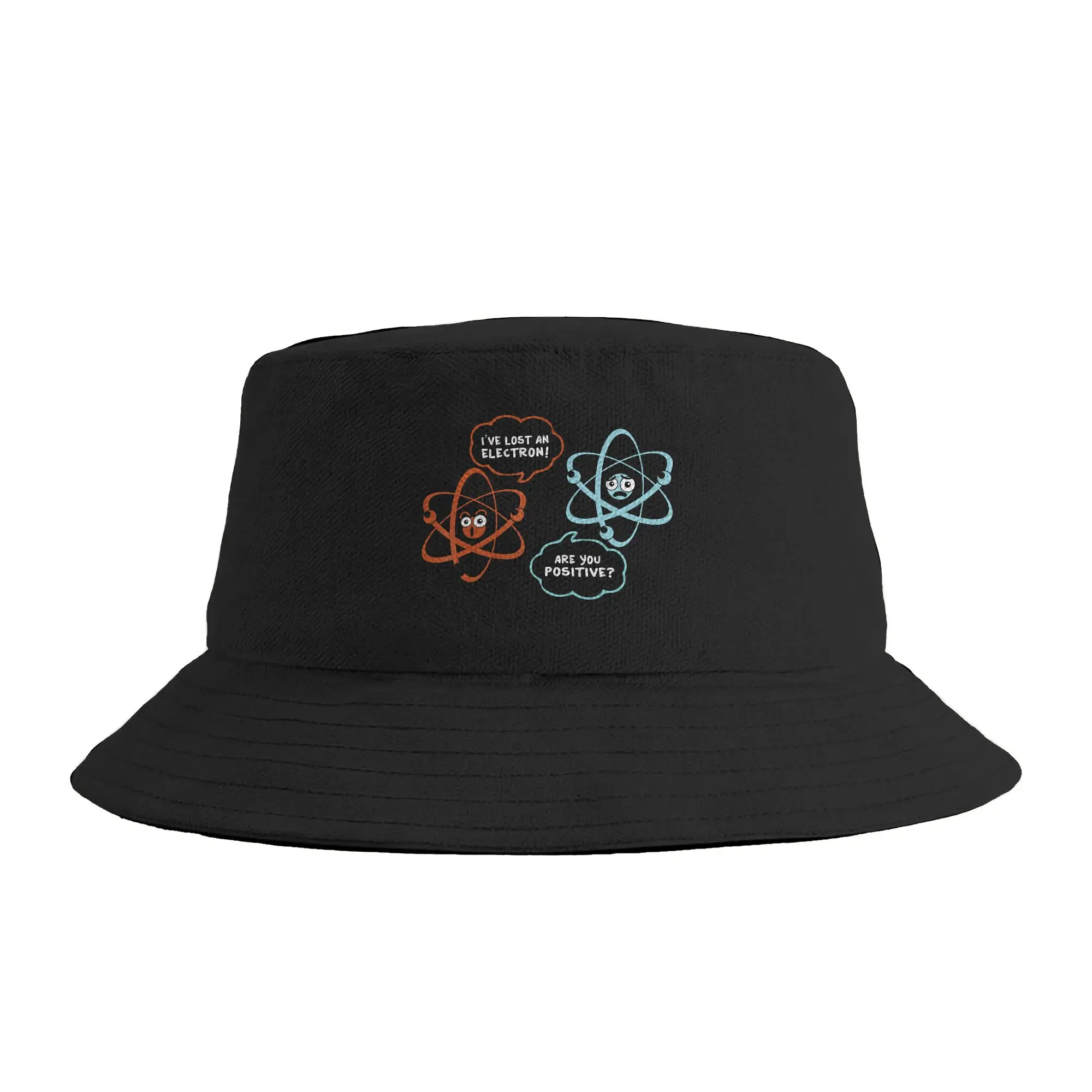 I‘ve Lost An Electron Are You Positive Funny Chemist Bucket Hat Summer  Trendy Fisherman Hats For Women Soft Fold Fishing Caps