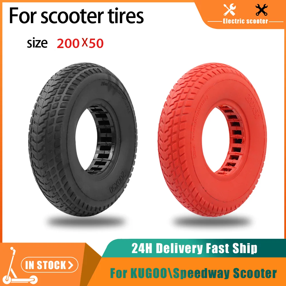 

8 Inch Solid 200x50 Tubeless Wheel Damping Tire for KUGOO S1 S3 For Speedway mini 4 Pro Electric Scooter Explosion-proof Tyres