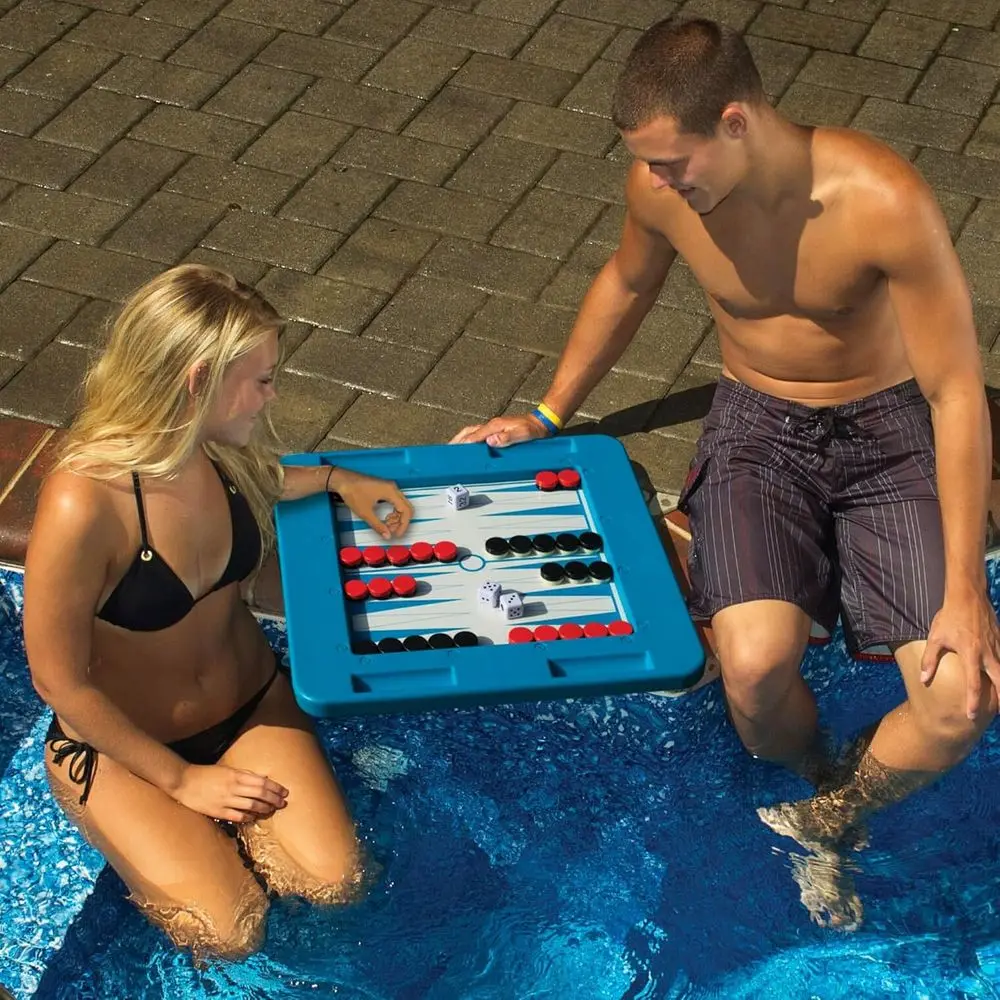 Blue Swimline Multi-Game Floating Board for 2-4 Players