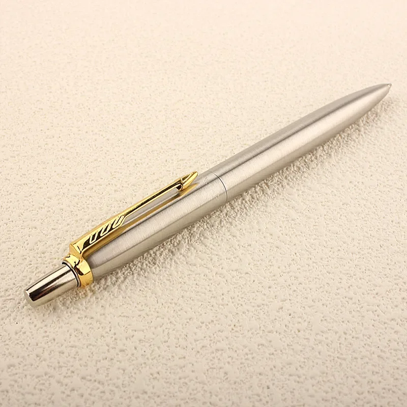 1Pcs Metal Ballpoint Pens Automatic Ball Pen G2 Refill Blue Ink for School Office Stationery Supplies Writing 0.7mm