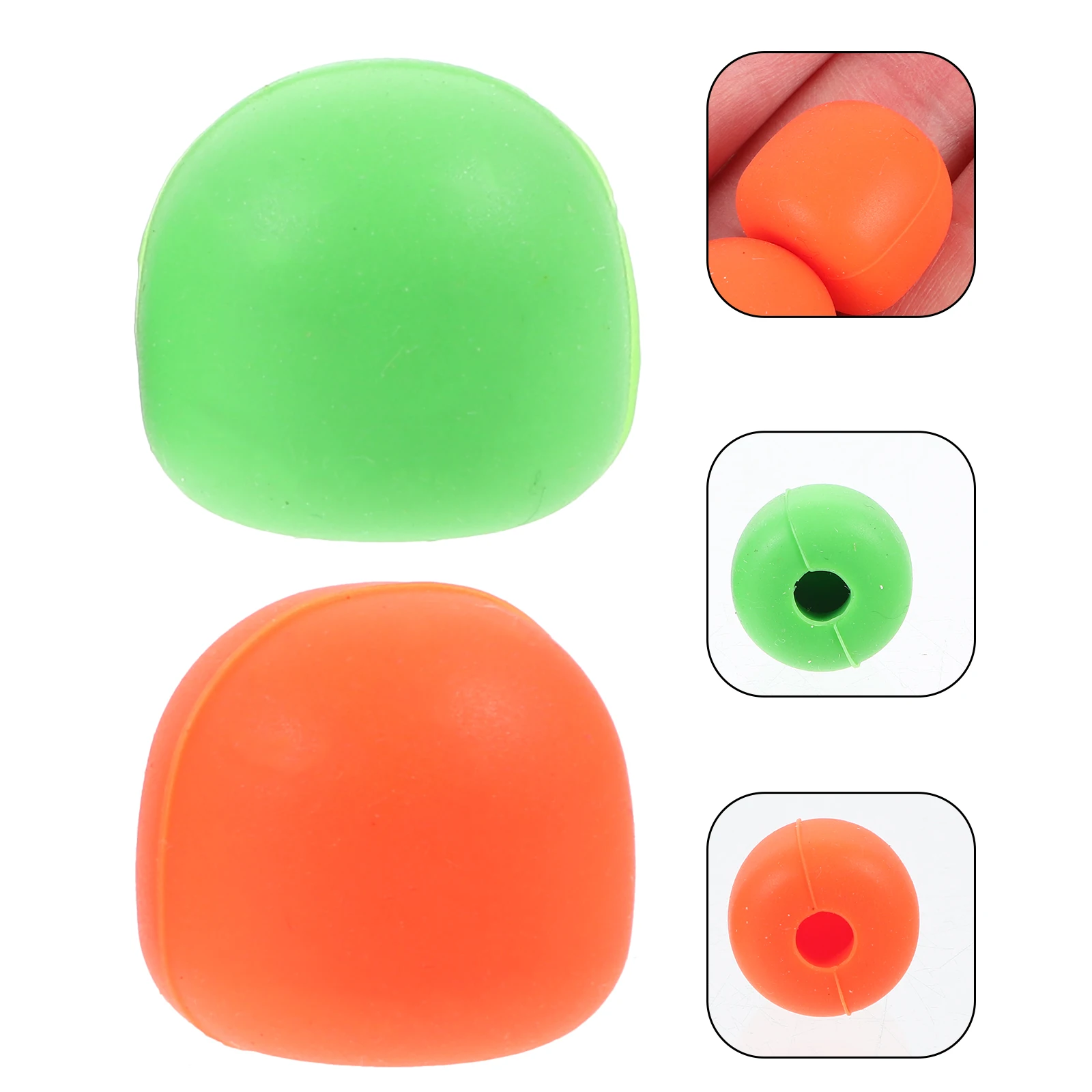 

2 Pairs Silent Drumstick Tips Silicone Mute Heads Noise Reducing Drum Accessories Durable Colorful Covers Practice Percussion