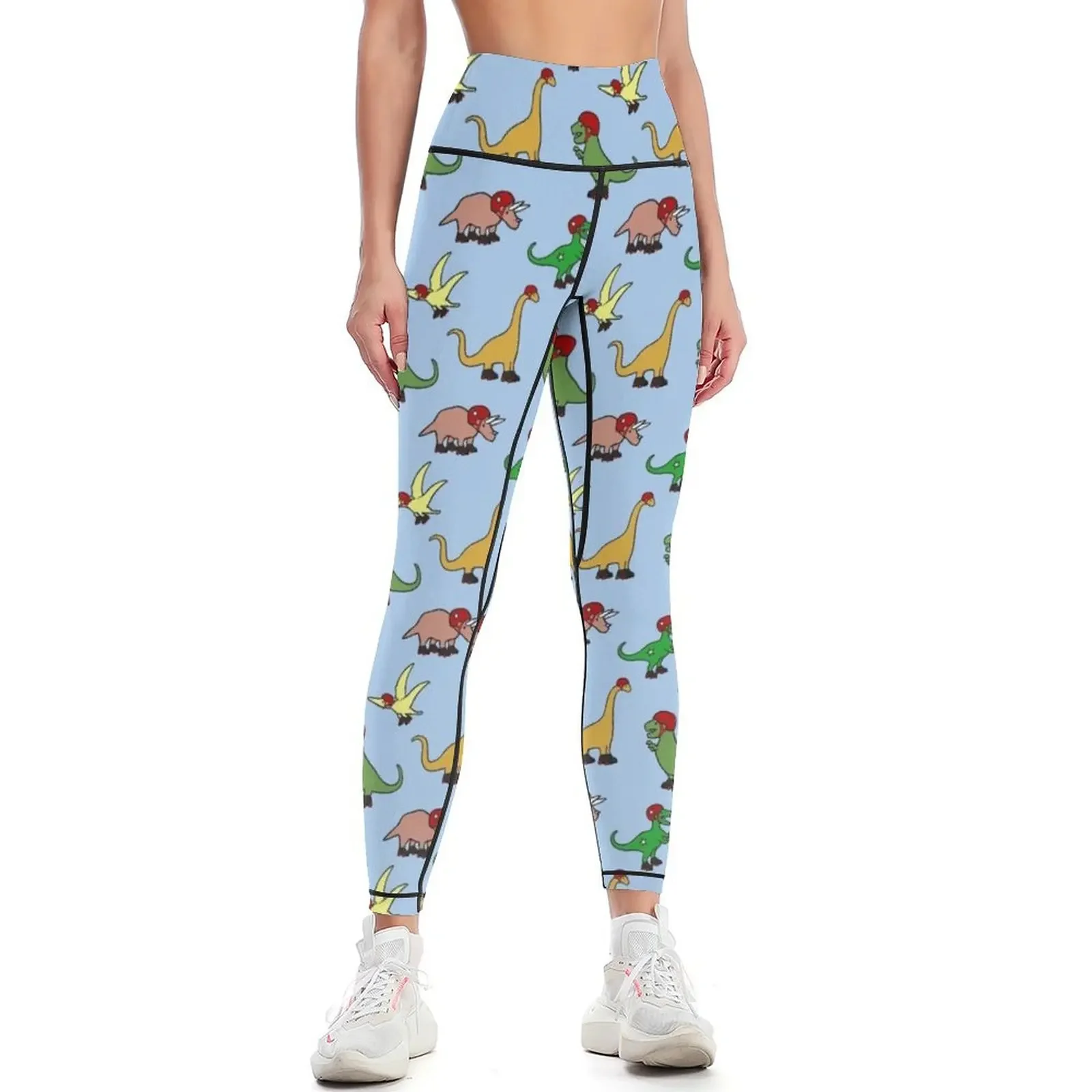 

Roller Derby Dinosaurs Pattern Leggings gym top sports tennis for joggers for sporty woman gym Womens Leggings