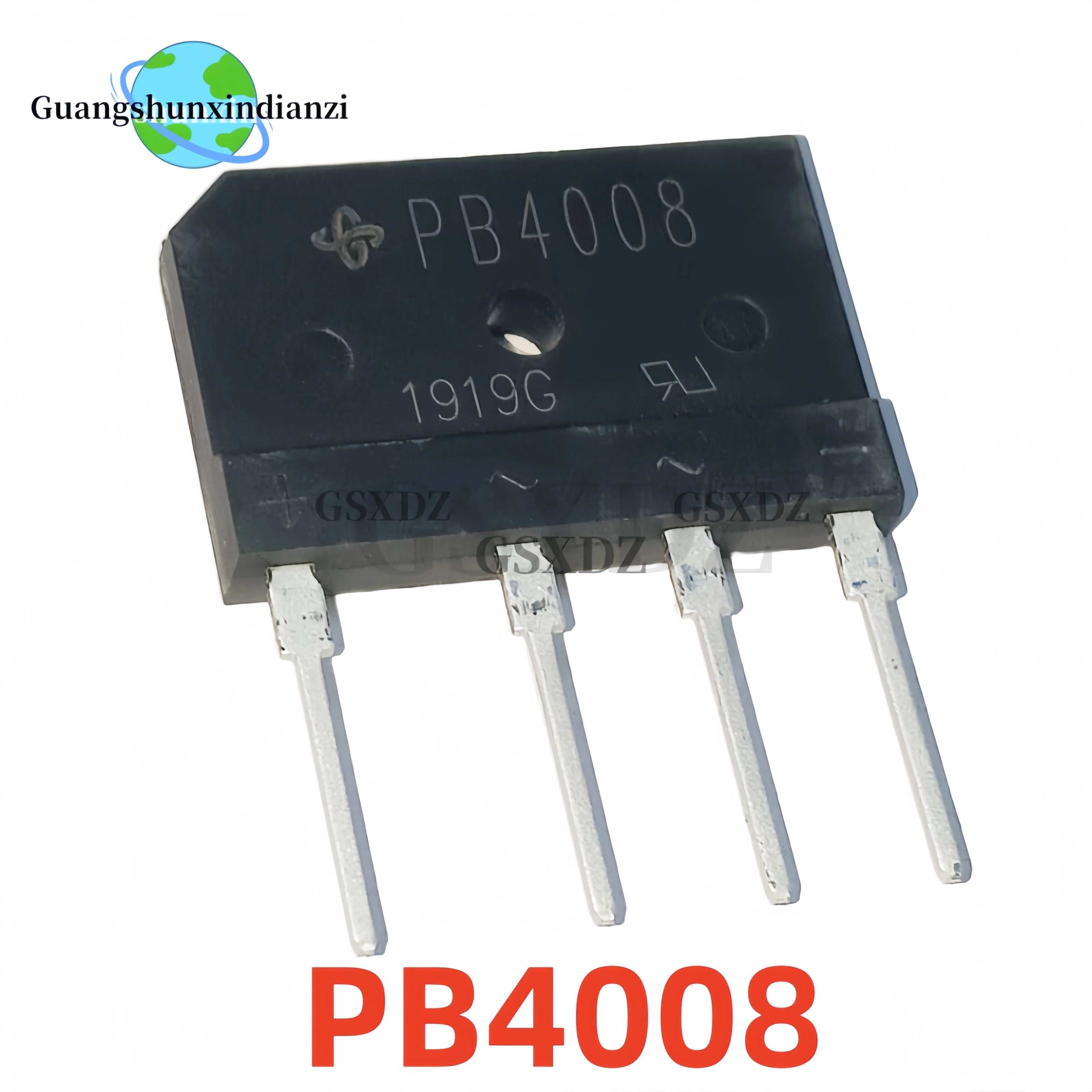 5PCS New original PB4008 40A800V new energy vehicle computer board rectifier bridge