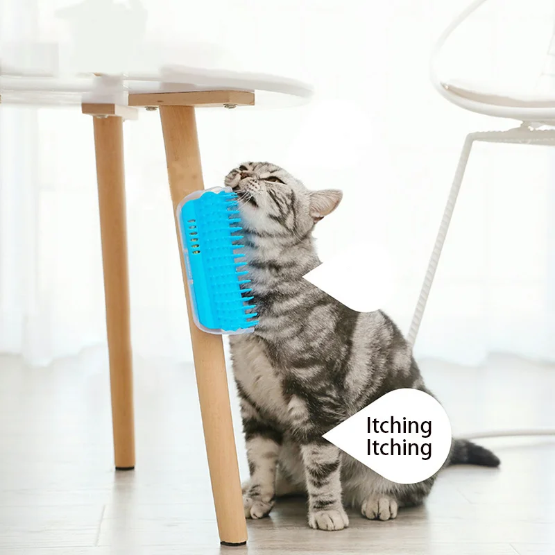 New cats Wall Corner Scratcher Brush Pet Comb Cratch Bristles Arch Massager Self Grooming Accessories image 2