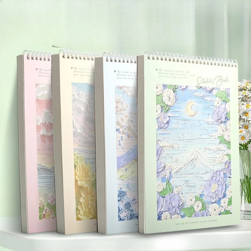 A4 Sketch Book 50 Sheets Art Drawing Paper School Office Stationery Gift