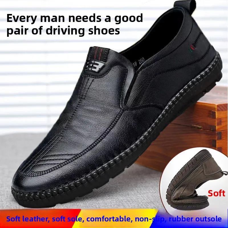 

Мужские повседневные кожаные туфли Paul Zhefandi с мягкой подошвой, противоскользящие, износостойкие, для делового стиля, новинка весеннего сезона