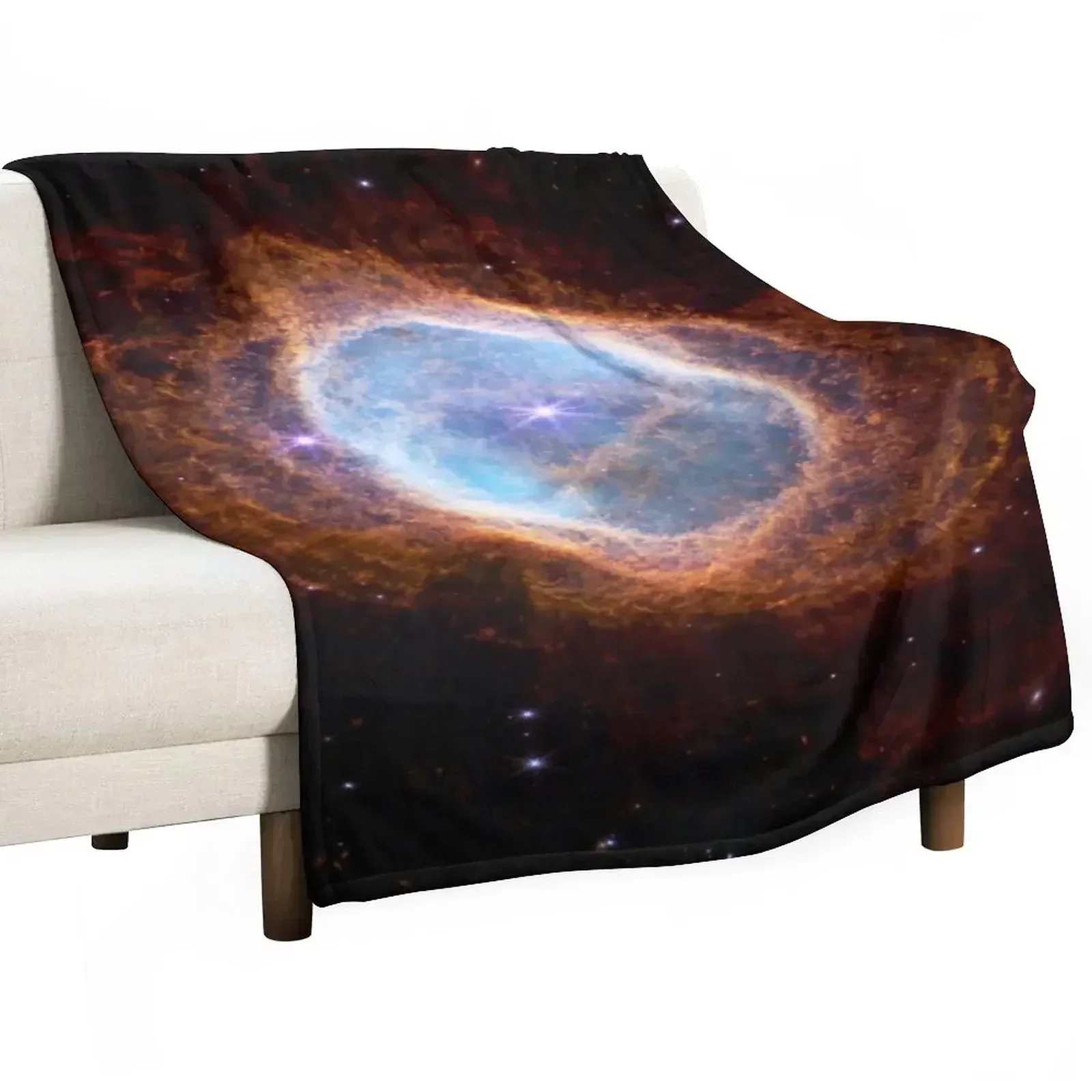 New James Webb space telescope -South ring nebula Throw Blanket Nap Bed Luxury Bed linens For Baby Blankets