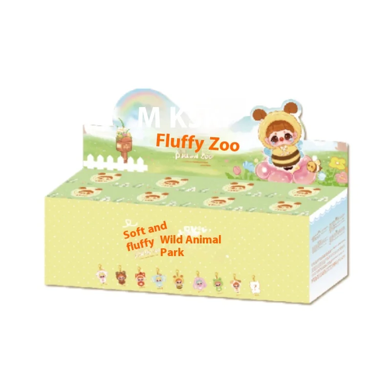 حقيقية في المخزون كيكي - حديقة الحيوان القطيفة صندوق أعمى العصرية لعب لطيف دمية دمية اليدوية قلادة صديق هدية