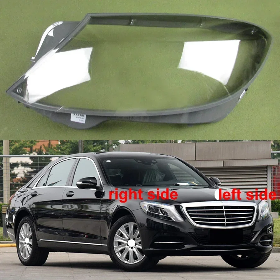 

For Benz W222 S320 S400 S500 S600 2014-2017 Car Accessories Headlight Lens Cover Transparent Lampshade Headlamp Shell Plexiglass