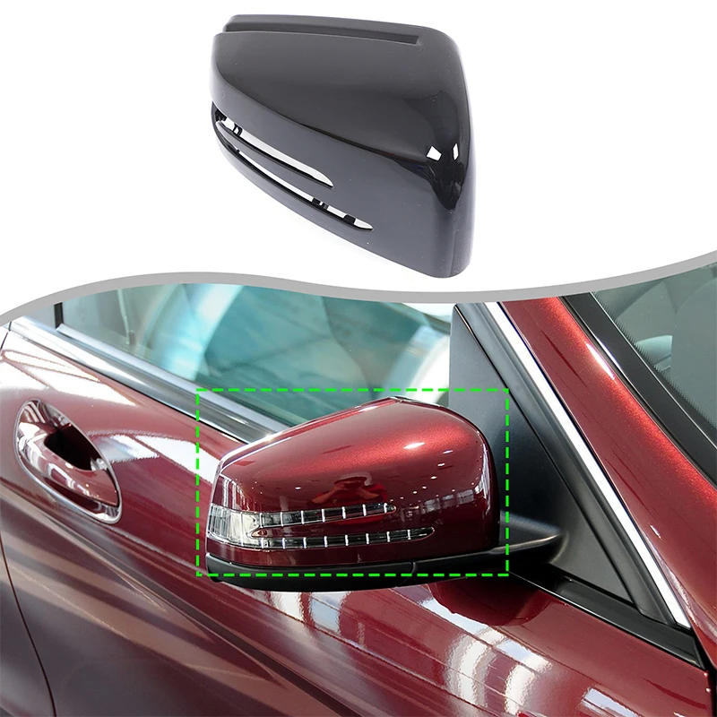 Rearview Mirror Cover Trim Replacement Car Accessories For Mercedes Benz C E GLK GLA CLA C117 X117 C118 X118 W204 W212 X204 X156