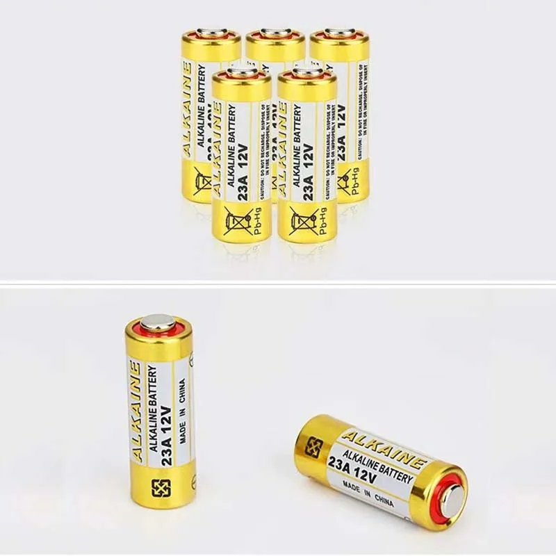 البطارية الجافة: بطارية 23A 12V مناسبة لجرس الباب بجهاز التحكم عن بعد في إنذار السيارةA23.23A.23GA، A23S، E23A، MS21، V23GA، GP23A، LRV08