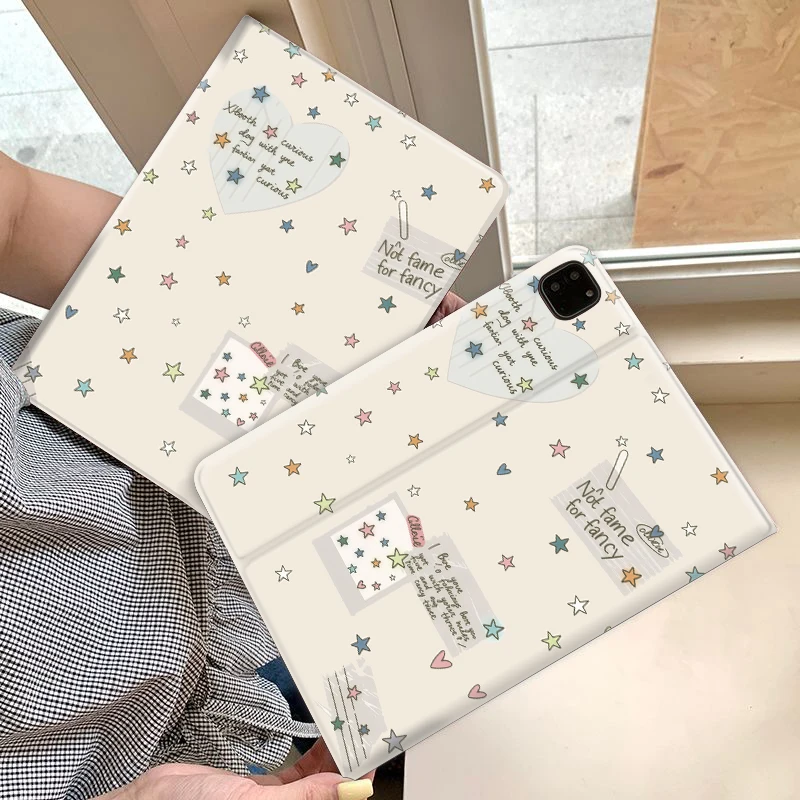

Colorful stars TABLET CASE FOR iPad pro 10/11-Inch 2020/6th/7th /8th /Air 3rd/Air 4th/9th gen/Air 5th Gen 2022/Air 11