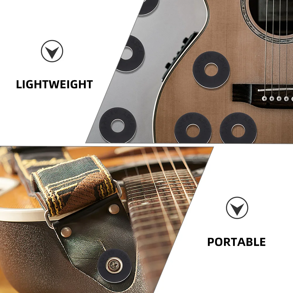 

24 Pcs Guitar Strap Buckle Spacer Blocks Electric Staples Buttons Tremolo Quick Release
