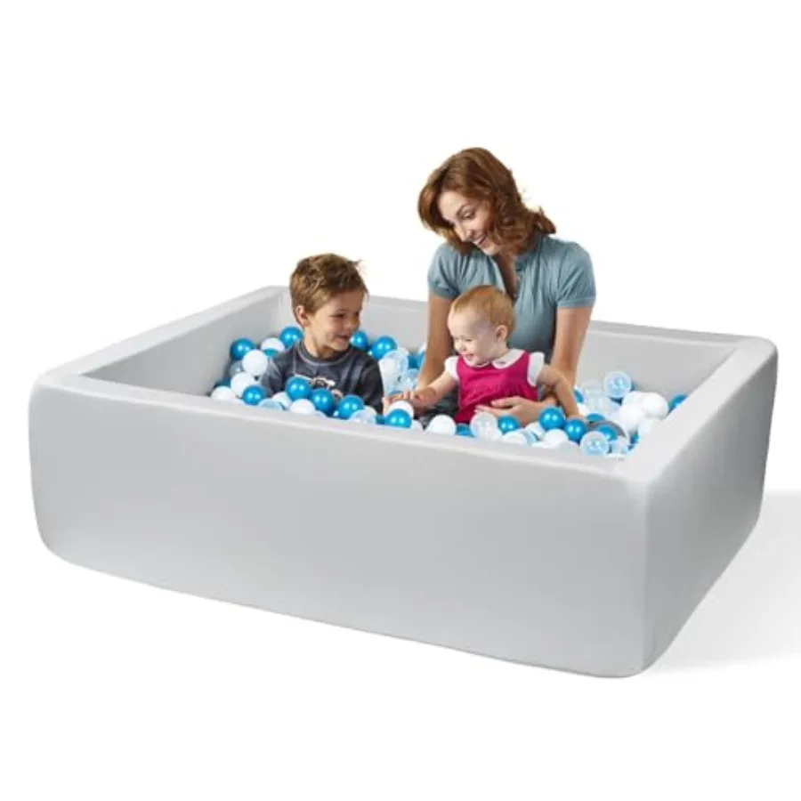 幼児用特厚長方形フォームボールピット 47 x 35 ソフトな屋内外兼用ベビーサークル（ボールなし）軽量で理想的なギフト