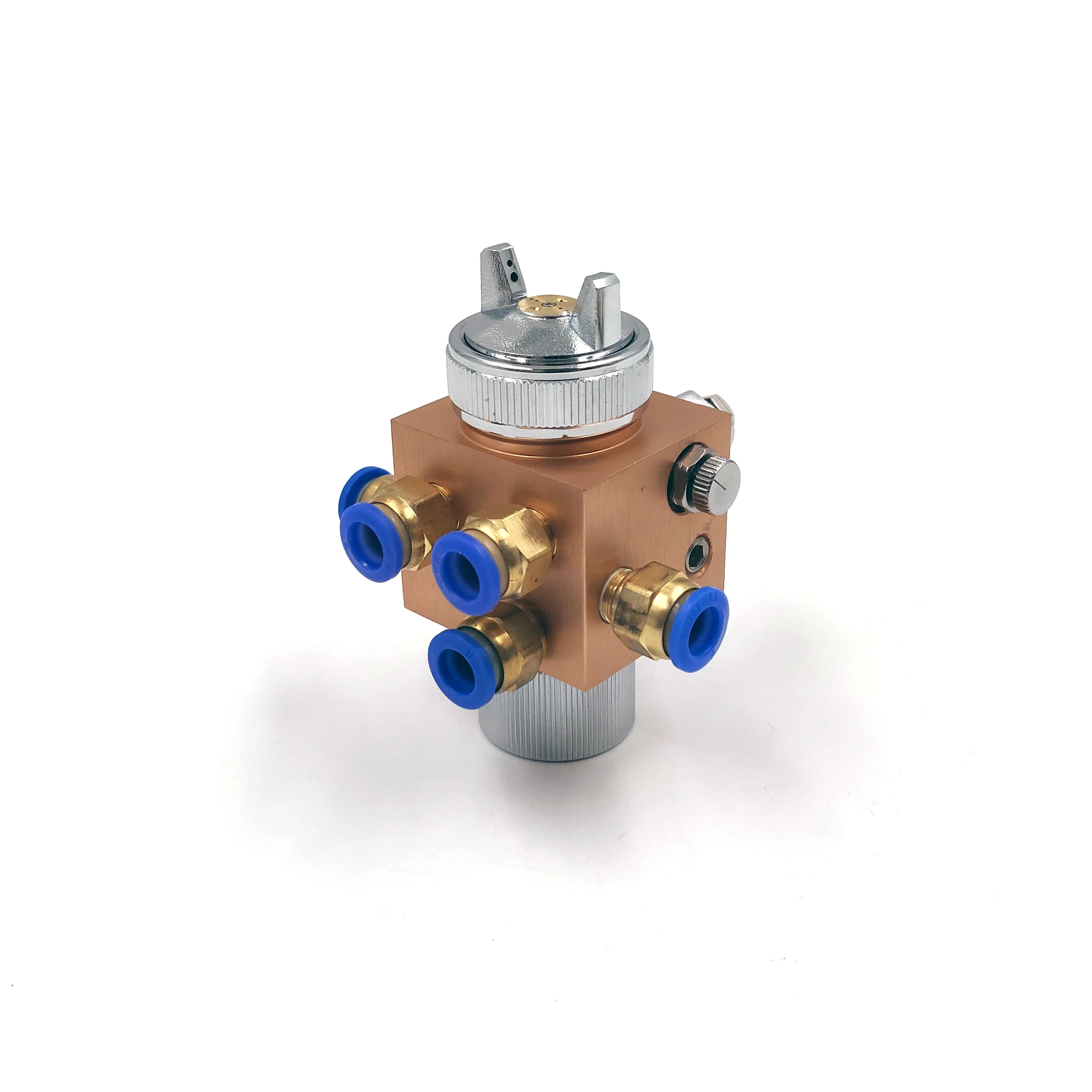 W-200-G2F Automatic Spray Paint Gun Nozzle High Atomization Spray Gun For Wave Soldering Rosin Wine Bubble Forming Machine
