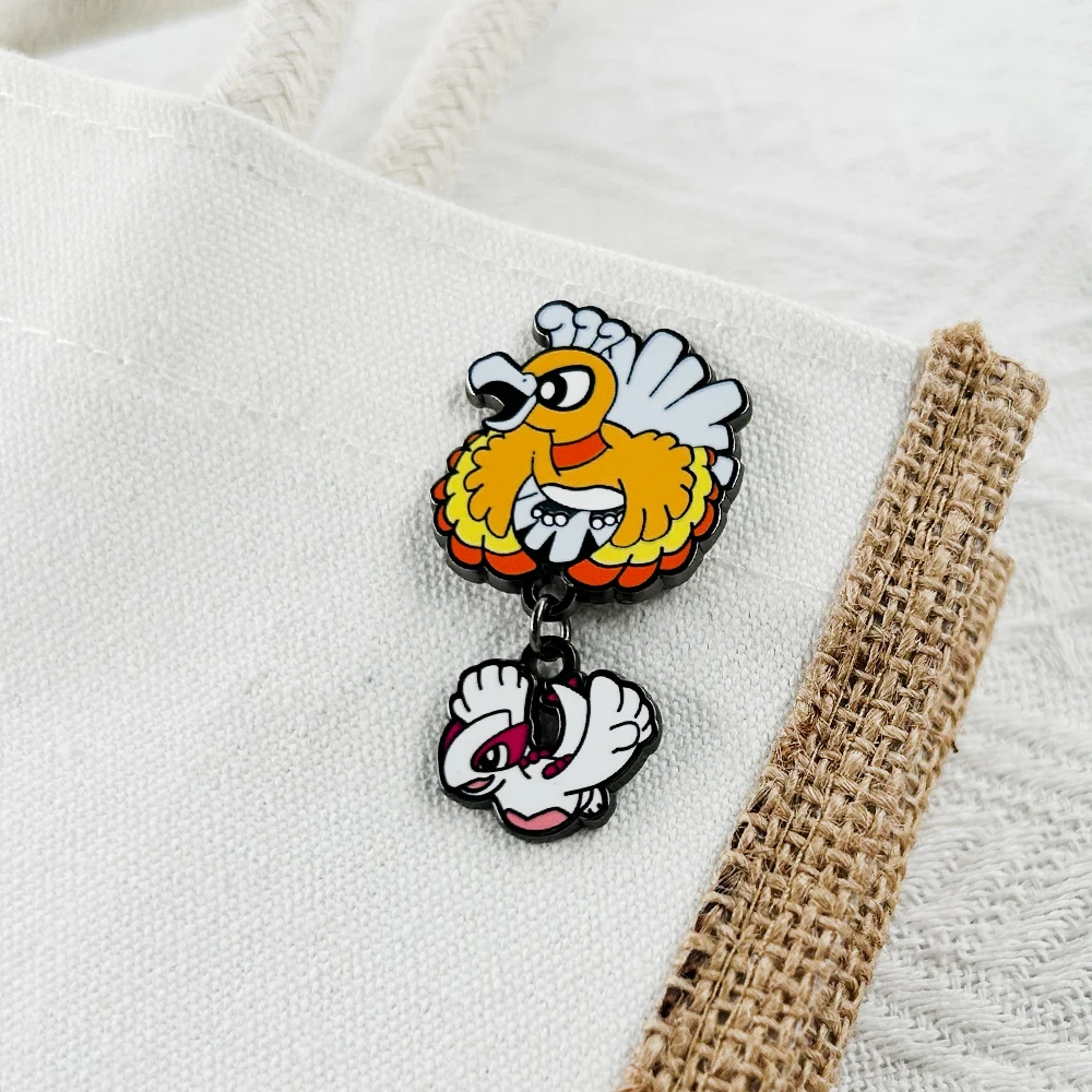 Niedliche Emaille-Anstecknadeln mit mythischen Kreaturen, Fantasy-Abenteuerspiel-Accessoire, RPG-Brosche, Geschenke für Gamer-Fans, Sammlerstücke, Souvenirs – Detail 6