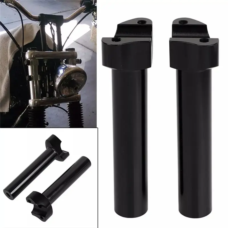 A30F-CNC 6.5Inch Tall Handlebar Risers For Most Dyna Models With 1Inch (At The Center) Handlebars Aluminum Bar