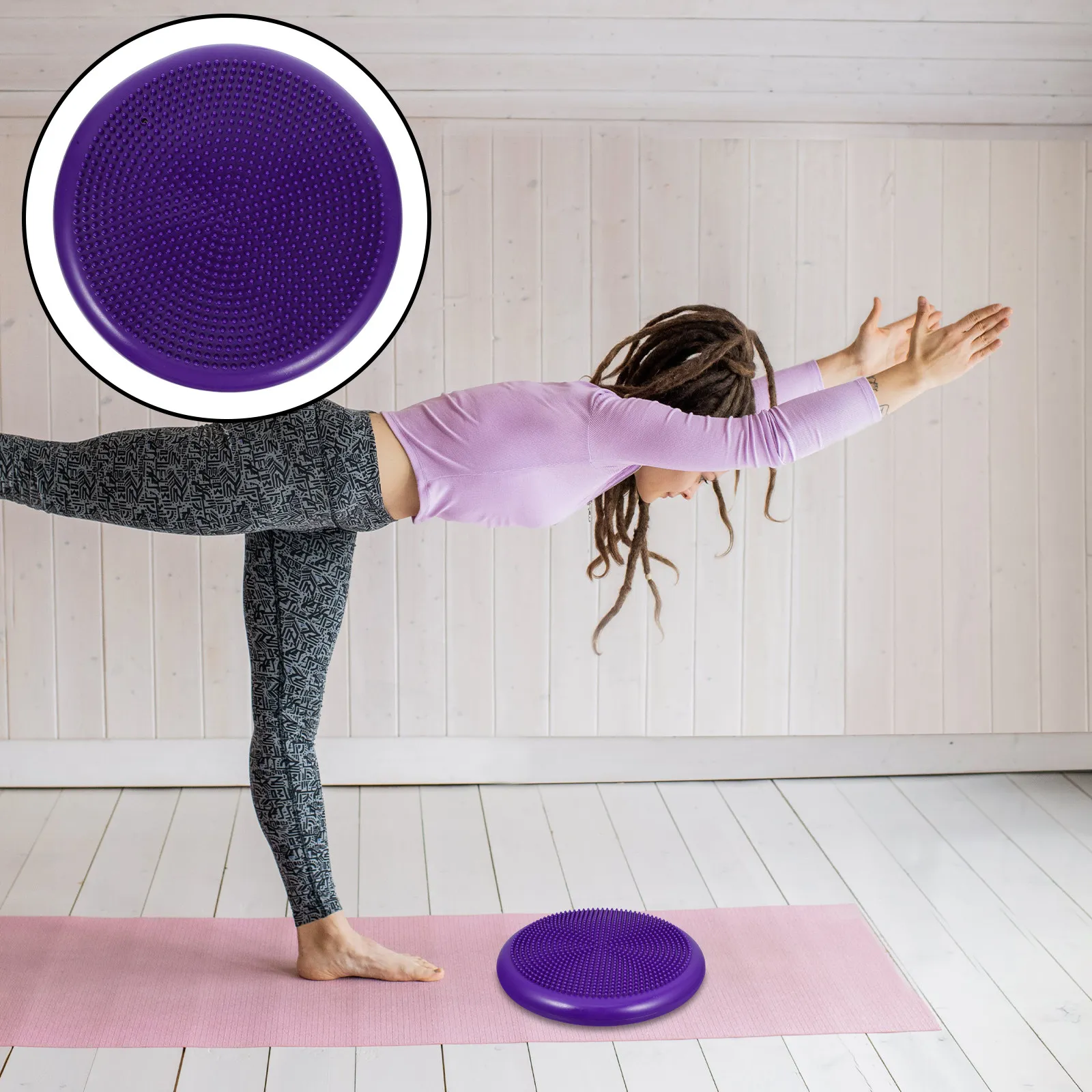 Balance Cushion Disc - Extra Thick Inflated Stability Balance Disc