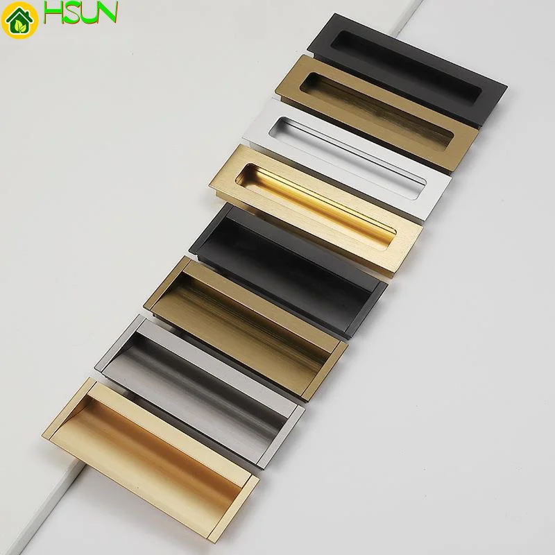 

Kenina invisible embedded wardrobe door handle cabinet drawer concealed handle sliding door hardware door handle
