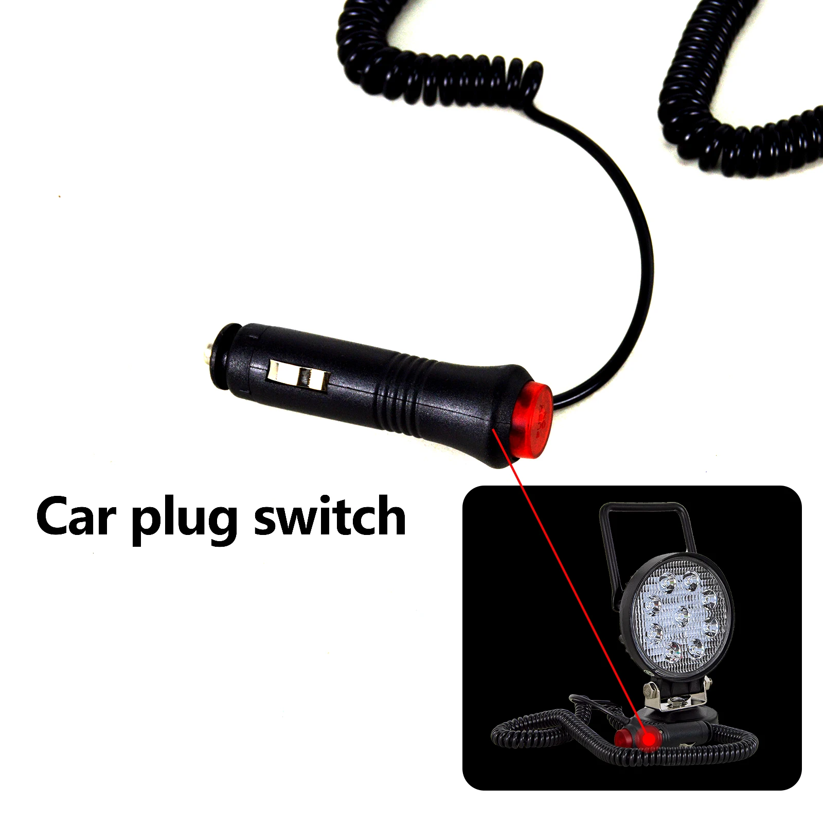 4 Zoll tragbares LED-Arbeitslicht 27 W 42 W 48 W Flutlicht-Magnetfußlampe Auto LKW Fahren Offroad 4WD 4x4 SUV ATV UTV 12 V 24 V – Detail 4