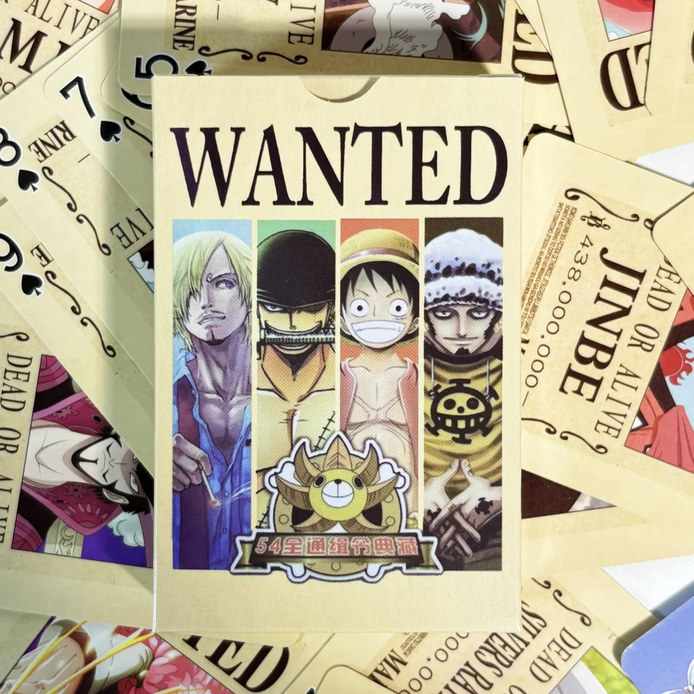 

Классический набор покерных карт - 54 шт. 1 комплект аниме One Piece Луффи Зоро Игральные карты Покерная игрушка в подарок - Эфирная вечеринка игра для собраний