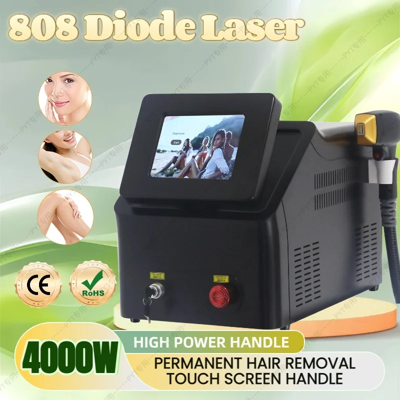 

High Power 4000W Diode Laser Alexandrite 3 Wavelength Ice Platinum Cooling Head Permanent Painless Body Hair Removal Machine HOT