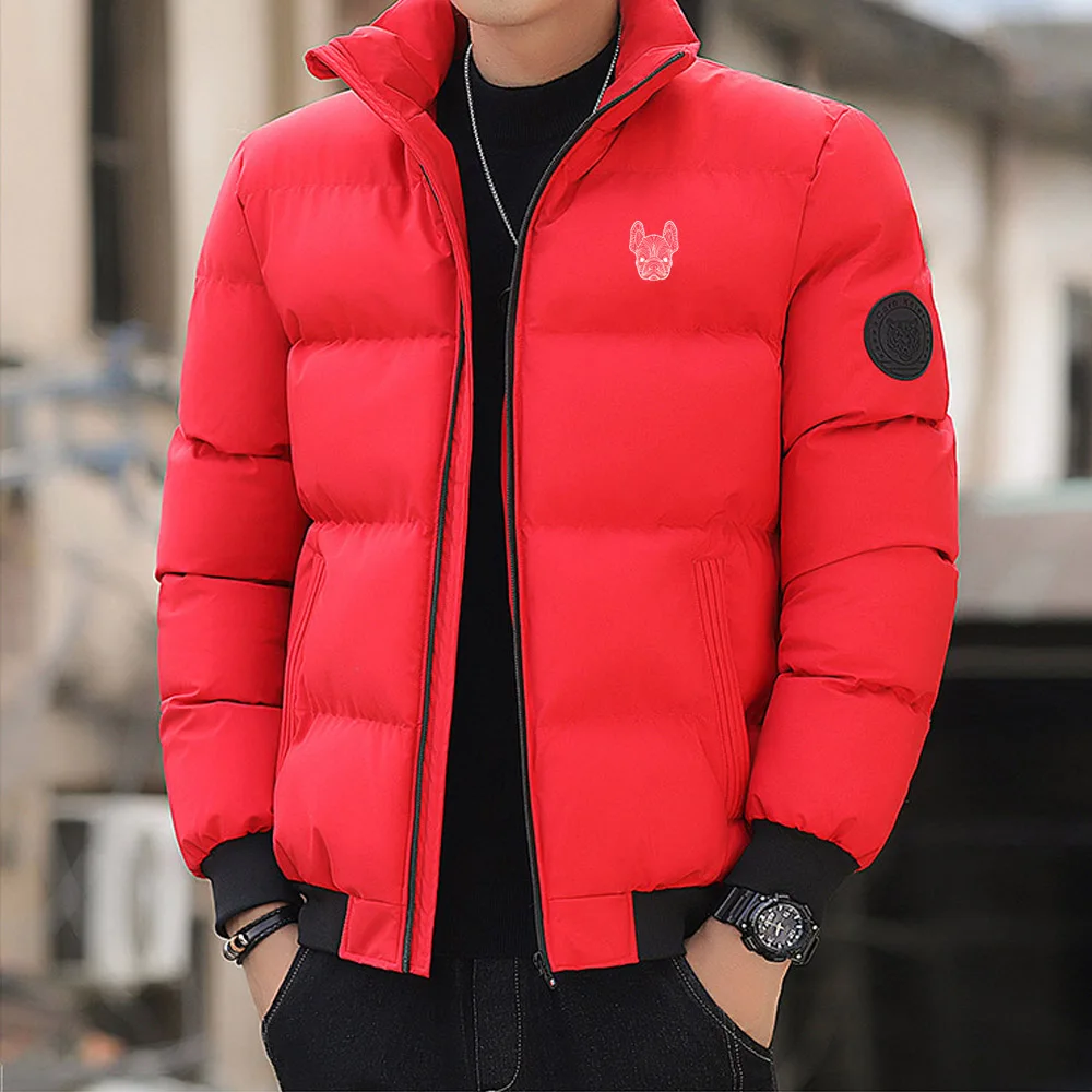 Autumn and winter casual zipper box puff jacket, men\'s coat, zipper box street outfit