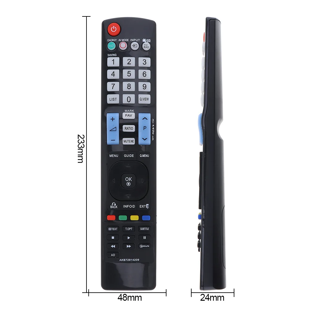 433MHz LED LCD TV Replacement Remote Control Support 2 x AAA Battery for TV L G AKB72914209 Controller