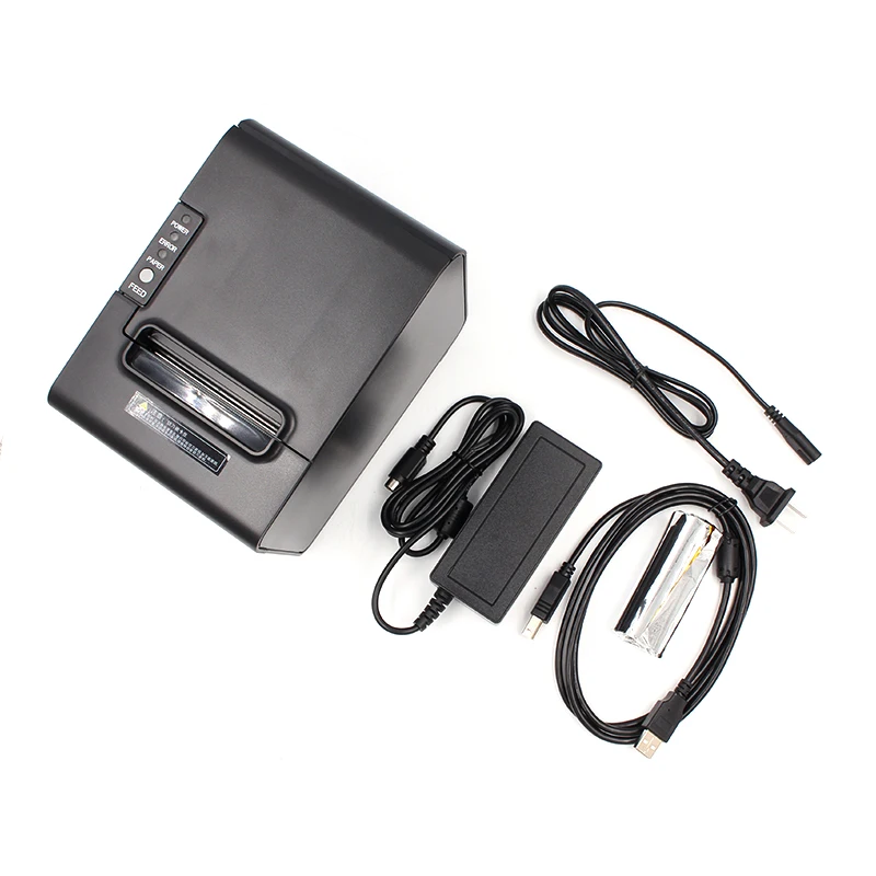 80mm Thermal Receipt Printer POS with Auto Cutter, USB+RS232+LAN Interface Best Price 80250