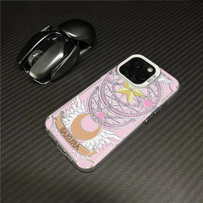 Girl Card Captor Sakura CERBERUS Phone Case For iPhone 15 14 13 12 11 16 17 Pro Max Plus Cover