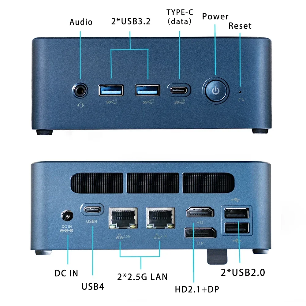 SZBOX S78 Ryzen 7 7840HS/8845HS MINI PC Windows 11 Pro DDR5 5600Mhz PCIe4.0 Nvme SSD WIFI6 BT5.2 Mini komputer komputer dla graczy