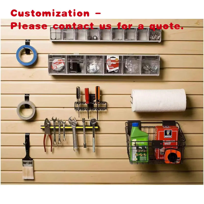 custom.Keway Factory Low Price 4 X 8 ft MDF Slatwall Panel  Hardware Shop Merchandise Display Wall Panels