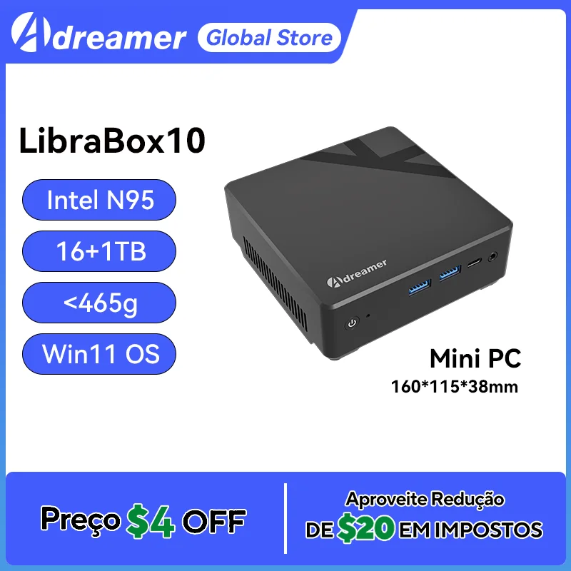 Adreamer-intel Lake mini pc,intel Barder,n95,16g,1t,ddr5,4800mhz,m.2,pcie,sata,Windows 11,デスクトップゲーム,nisless