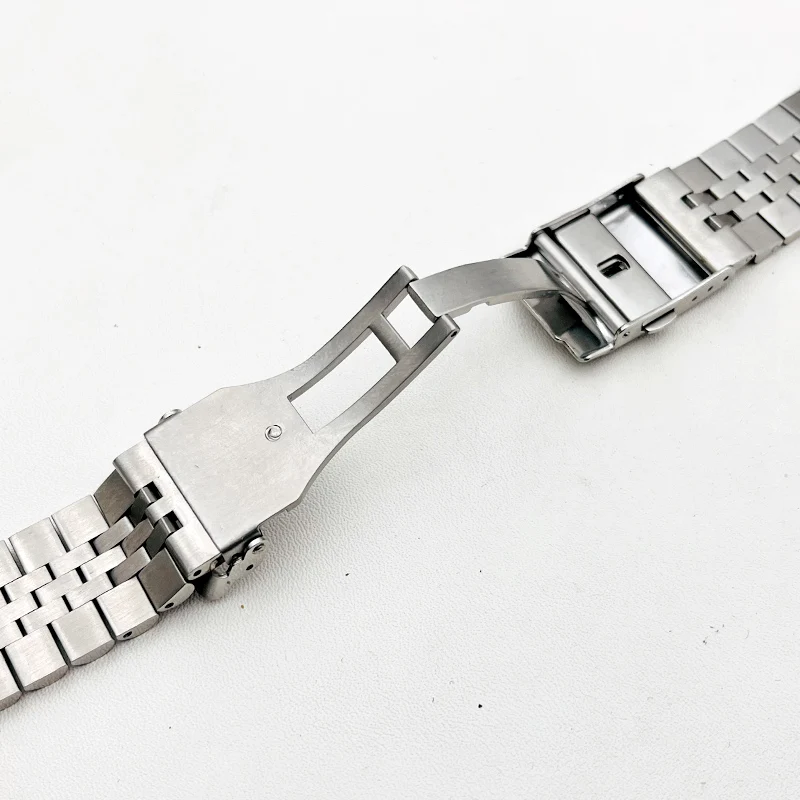 22mm SKX007 SRPD Watch Band Stainless Steel 22mm Watch Strap Solid Arc Ends Bracelets Folding Buckle Replace Watch Bracelet