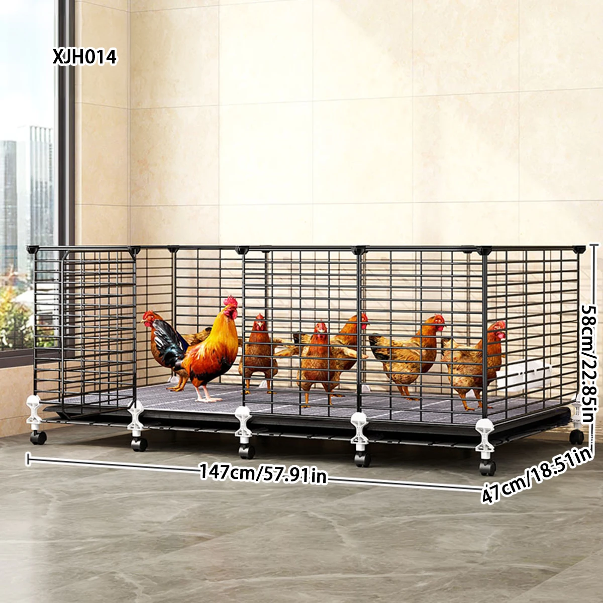 

Multi-Layer Chicken Coop with Three Layers, Large and Extra-Large Size, Household Iron Cage for Raising Poultry, Goose, Duck, and Chicken Pens with Automatic Manure Cleaning