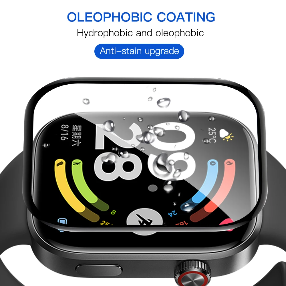Protection Film for Redmi Watch 6 5 4/5 Lite 5Active Screen Protector Full Coverage 99% HD Anti-scratch Bubble-Free Accessories