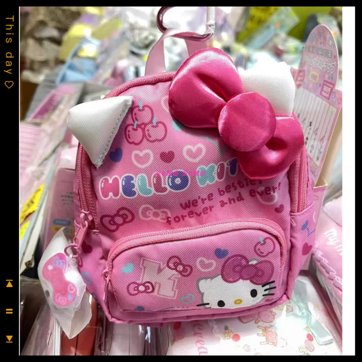 

Sanrio anime mini backpack cute Hello Kitty back to school cute makeup storage bag my piano ladies birthday gift Japan