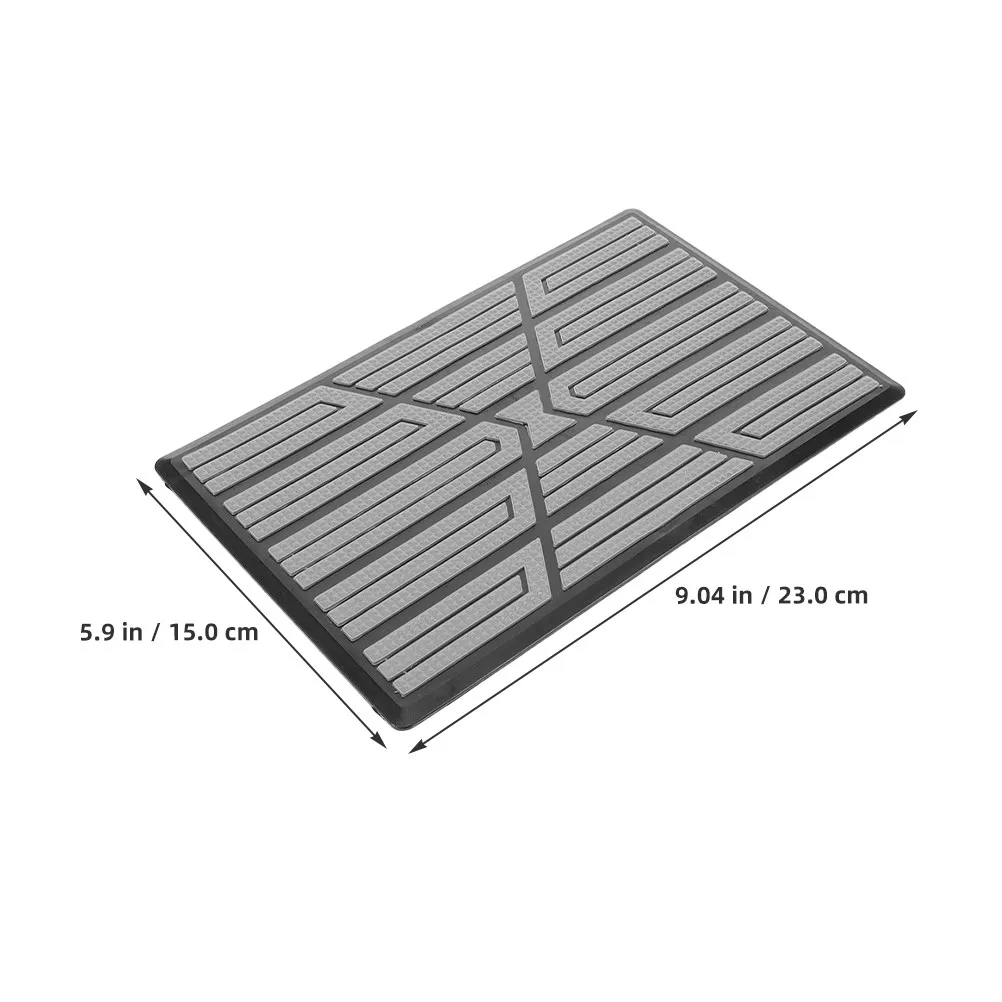 2Pcs Plastic Car Pedal Pad Kit Sturdy For Driver Side Floor Mat Car Detail Rubber Anti- Design Patch Compatible