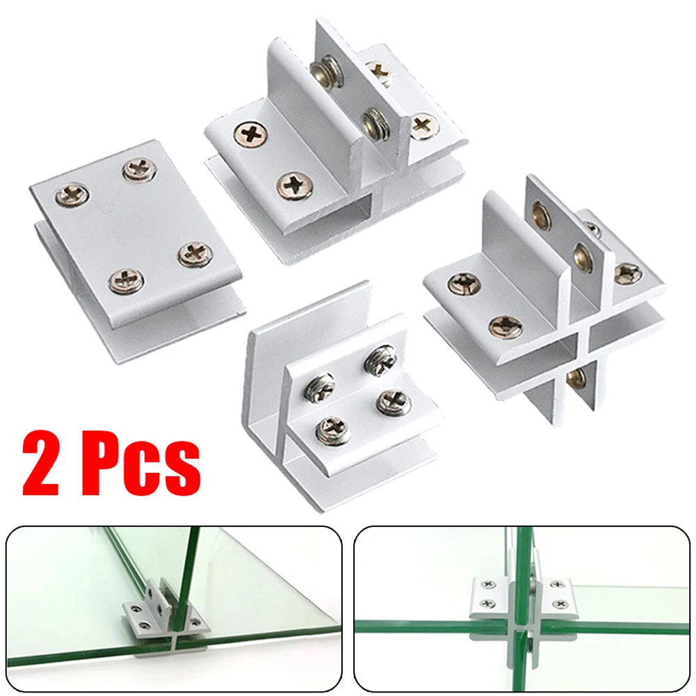 고품질 새 유리 클램프 핸드레일용 2개 8-10mm 어항 유리 교체 쇼케이스 예비 부품 액세서리