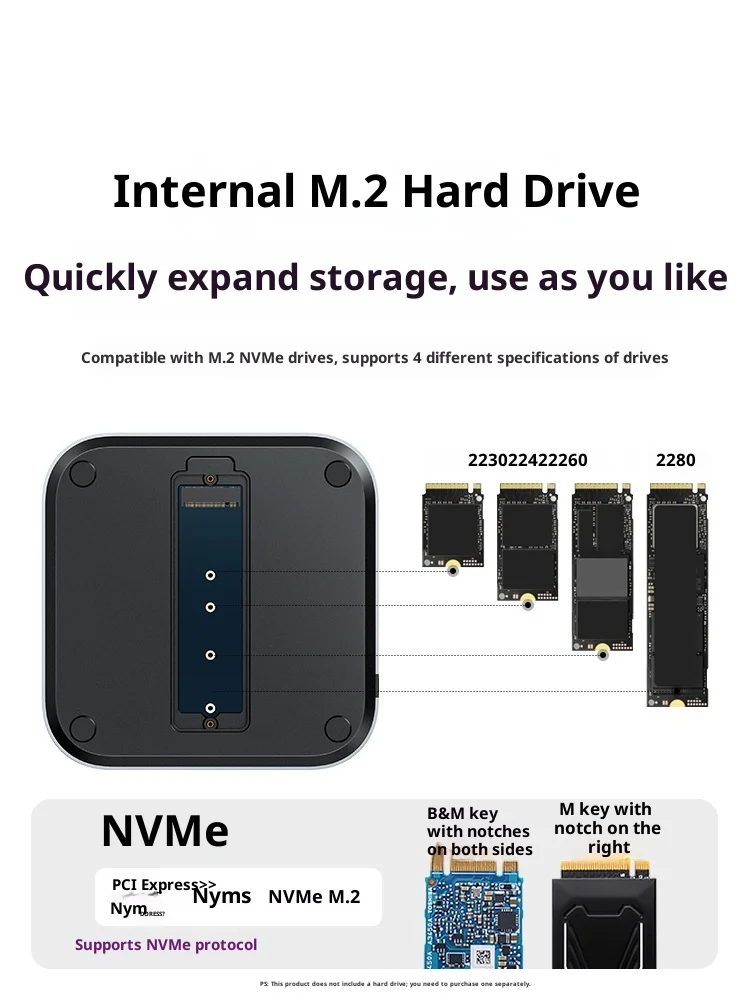 UGREEN For Mac Mini M4/M4 Pro USB HUB Docking Station M.2 NVMe SSD 10Gbps 8TB Max 170MB/s USB Splitter Dock USB-A&C Ports SD&TF