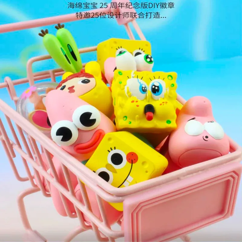 حقيبة سبونجبوب سكوير بانتس للذكرى الخامسة والعشرين، صندوق أعمى، لعبة Squidward اللطيفة، تمثال محيطي كرتوني #3
