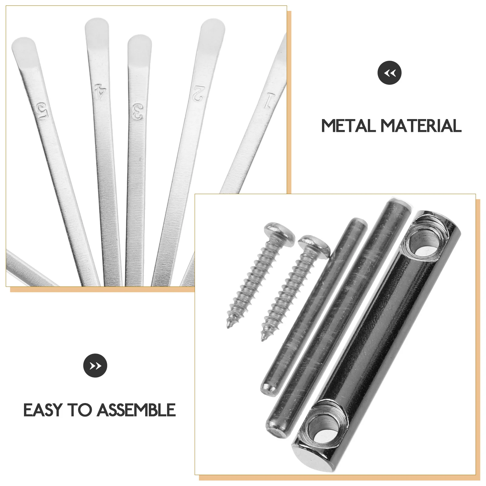 

1 Set 8 Keys Thumb Piano Diy Kit Kalimba Replacement Parts Handmade Accessories Set Self-Assembly Saddle Repairing