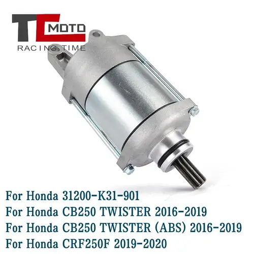 Imagen 2 del producto Motor de arranque 31200-K31-901 para motocicleta, para Honda CRF250F CRF 250F 250 F 2019-2020 CB 250 CB250 TWISTER ABS 2016-2019