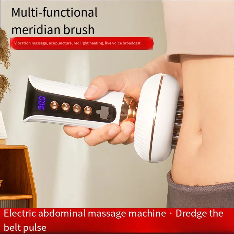 Home Electric Meridian Brush Meridian Dredging Hot Compress Physiotherapy Cupping Gua Sha Instrument Whole Body