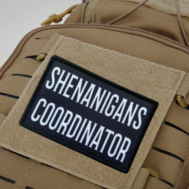 SHENANIGANS COORDINATOR parche táctico emblema moral con gancho-bucle - imagen 5