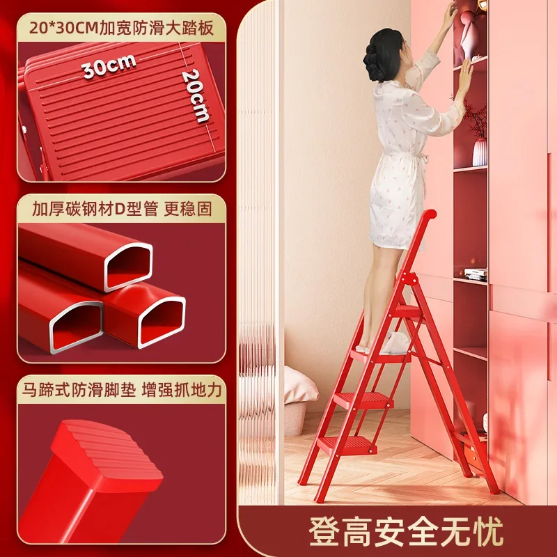 Бестселлер: Складная телескопическая лестница для дома, многофункциональная усиленная легкая лестница-трансформер для использования в помещении и на улице, малая, легкая, S-образная.