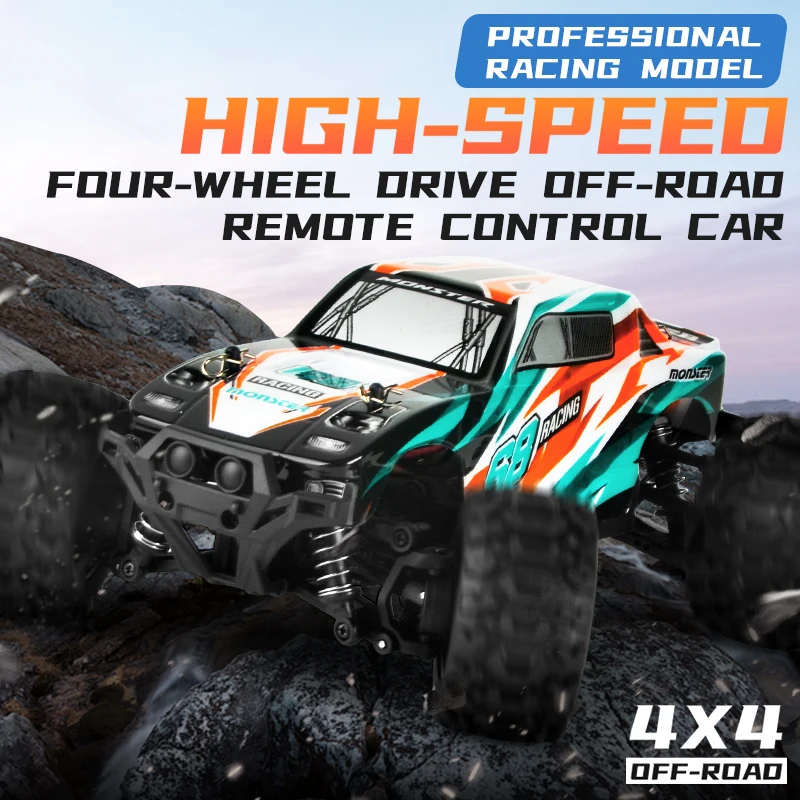

Cool Stuff Toy Car Funny Gift-Upgrade 50km/h High-speed 4WD Rc Truck,1:18 Climbing Off-road Rc Cars,Monster Truck,Toys for Boys