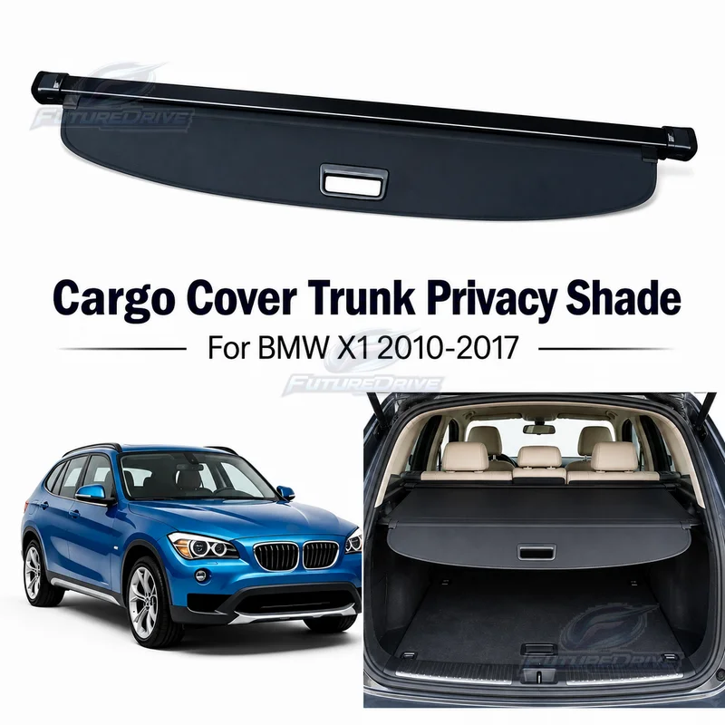 Cargo Cover Trunk Privacy Shade Rear Security Partition Anti-Theft Shield Retractable Organizer for BMW X1 2010-2017 Accessories