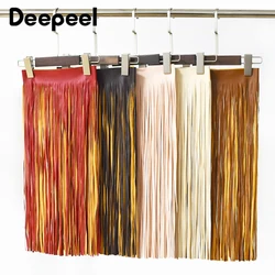 1Pc 66*50/70cm Extra Large Leather Tassel Lace Trim Fringe Ribbon for Jacket Clothing Dresses Decor Edging DIY Crafts Accessory