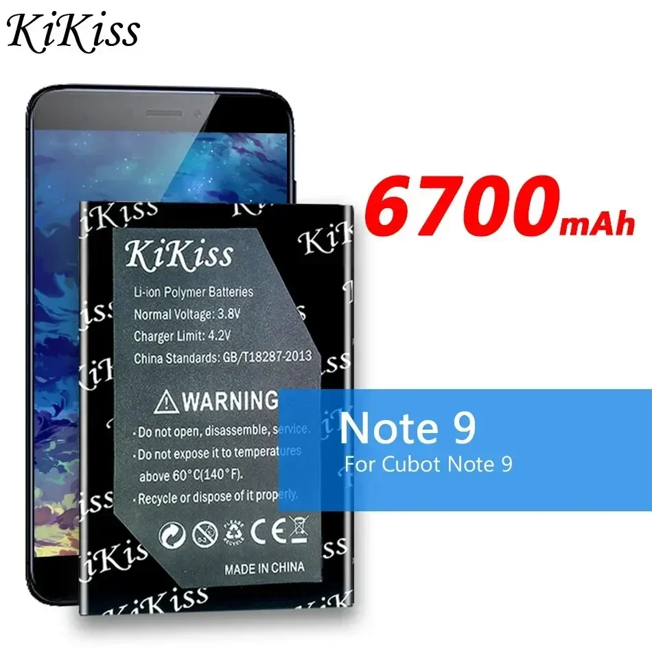 

KiKiss Battery Note 9 (C11) 6700mah For Cubot Note9 Bateria